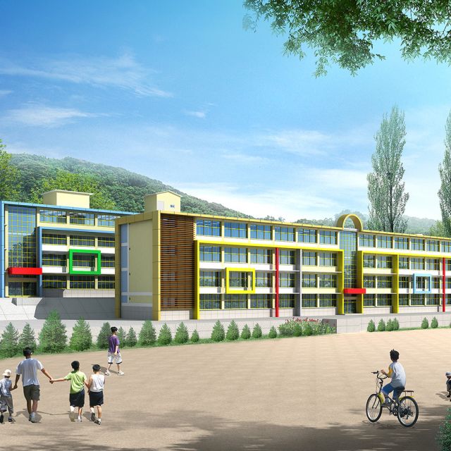학교 조감도·투시도 제작 | 서울구로 초등학교 리모델링, 인허가용